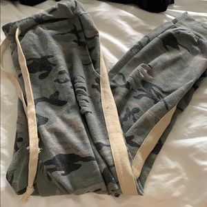 Grey bandit camo joggers